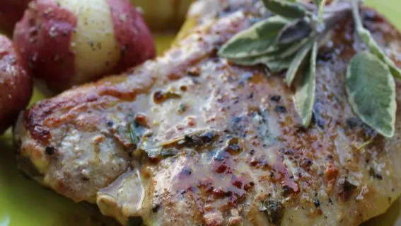 Pork Cutlets With Maple, Mustard And