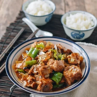 Pork In Black Bean Sauce