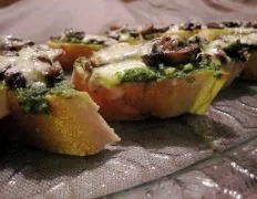 Portabella Pesto Bruschetta