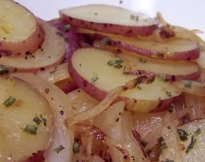 Potato And Onion Skillet Fry