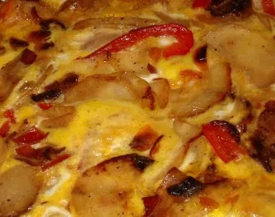 Potato And Red Pepper Frittata