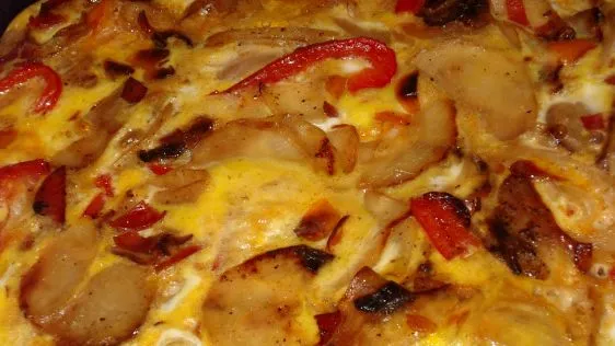 Potato And Red Pepper Frittata