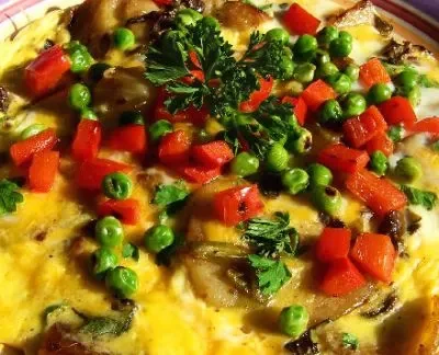 Potato And Vegetable Omelet