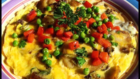 Potato And Vegetable Omelet