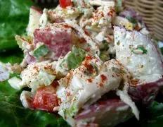 Potato Chicken Salad With A Basil Parsley