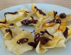 Potato Chips Drizzled With Chocolate