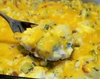 Potato Egg Casserole A La Hot Potato Salad