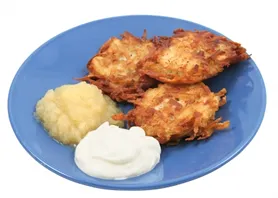 Potato Pancakes Latkes Low Fat Baked Version