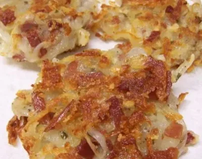 Potato Pancakes W/Katenspeck And Cheese