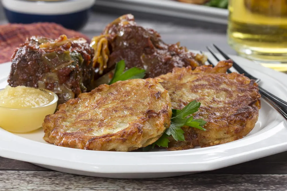 Potato Pancakes With Apples