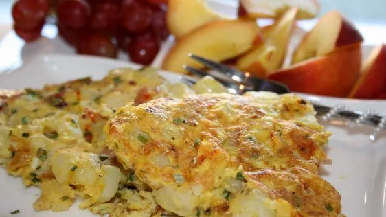 Potato Saffron Omelet