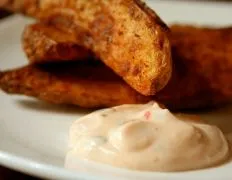 Potato Wedges With Chili Cream