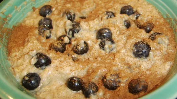 Power Oatmeal With Blueberries And Flax