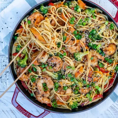 Prawn Teriyaki Noodle Stir Fry