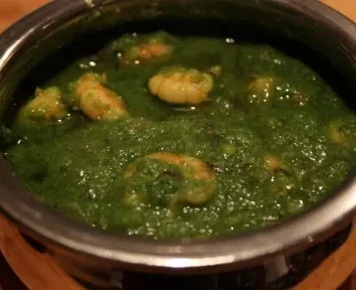 Prawns In Green Spice Paste Hara Masala