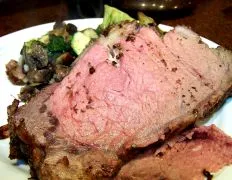 Prime Rib Roast Beef With Fresh Garlic And