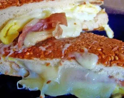 Prosciutto And Egg Panini