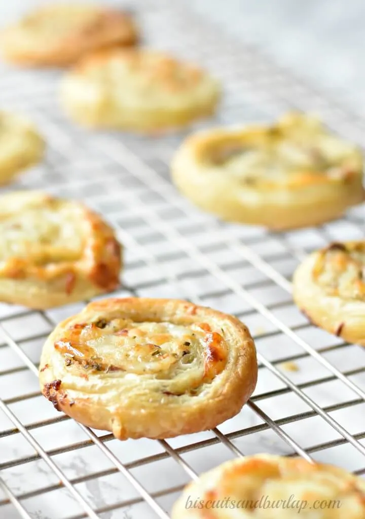 Prosciutto & Parmesan Pastry Wheels Recipe