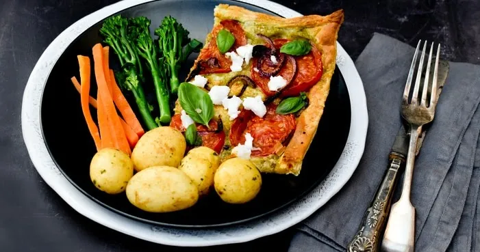 Puff Pastry Tomato Tart