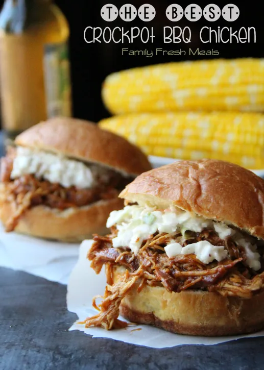 Pulled Chicken Sandwiches Crock Pot