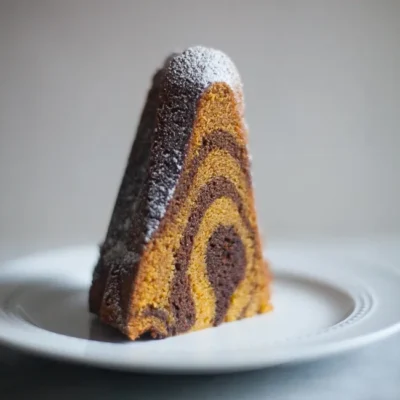 Pumpkin And Chocolate Layer Cake