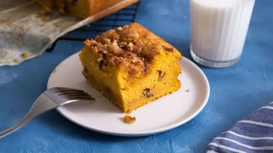 Pumpkin And Spice Sour Cream Coffee Cake