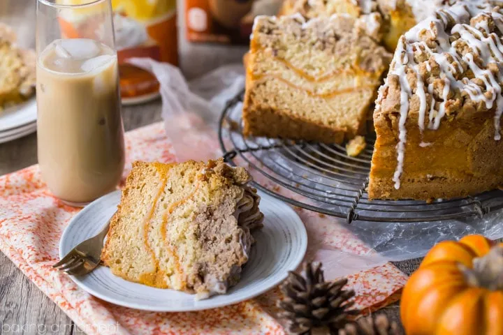 Pumpkin And Spice Sour Cream Coffee Cake