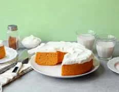 Pumpkin Angel Food Cake