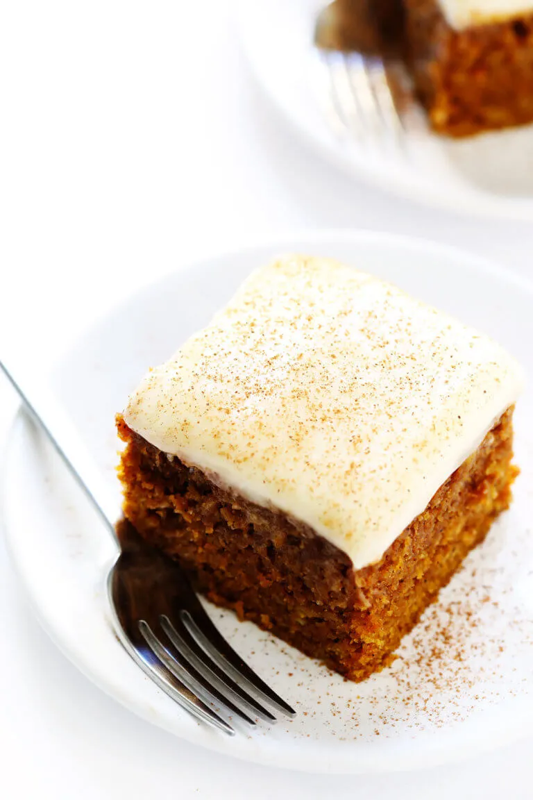 Pumpkin Bars With Cream Cheese Frosting