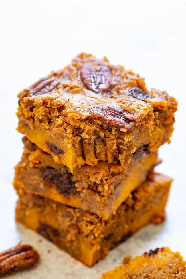 Pumpkin Cheese Praline Bars