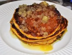 Pumpkin Ginger Pancakes With Ginger Butter