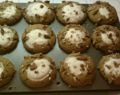 Pumpkin Muffins With Cream Cheese Center