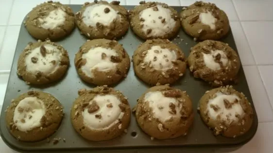 Pumpkin Muffins With Cream Cheese Center