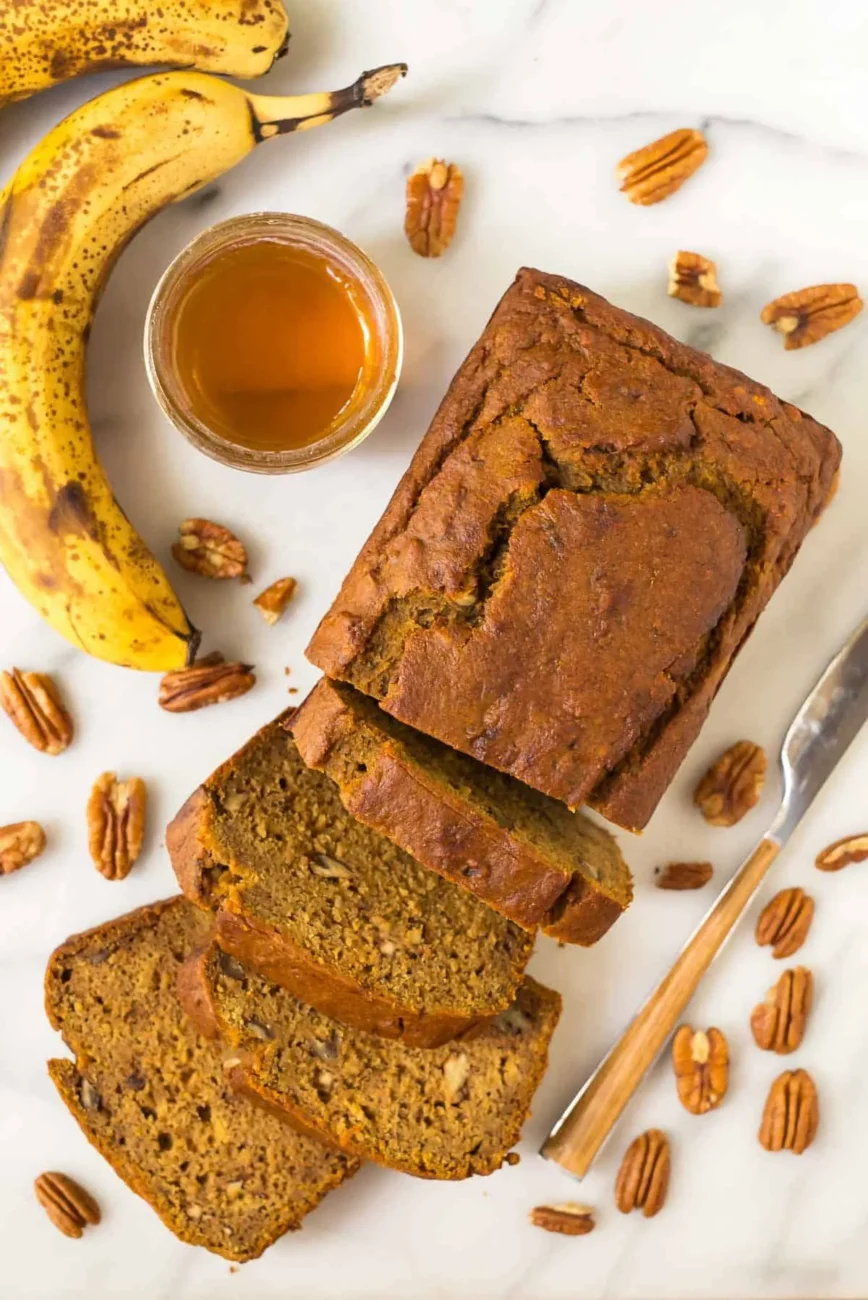 Pumpkin Pecan Banana Bread