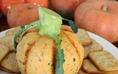 Pumpkin Shaped Cheese Ball