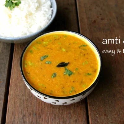 Puneri Dal Yellow Lentils Pune-Style