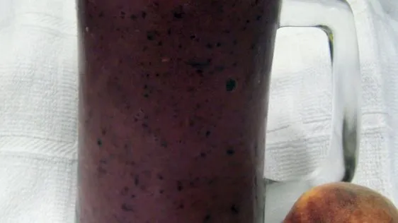 Purple Power Blackberry Peach Smoothie