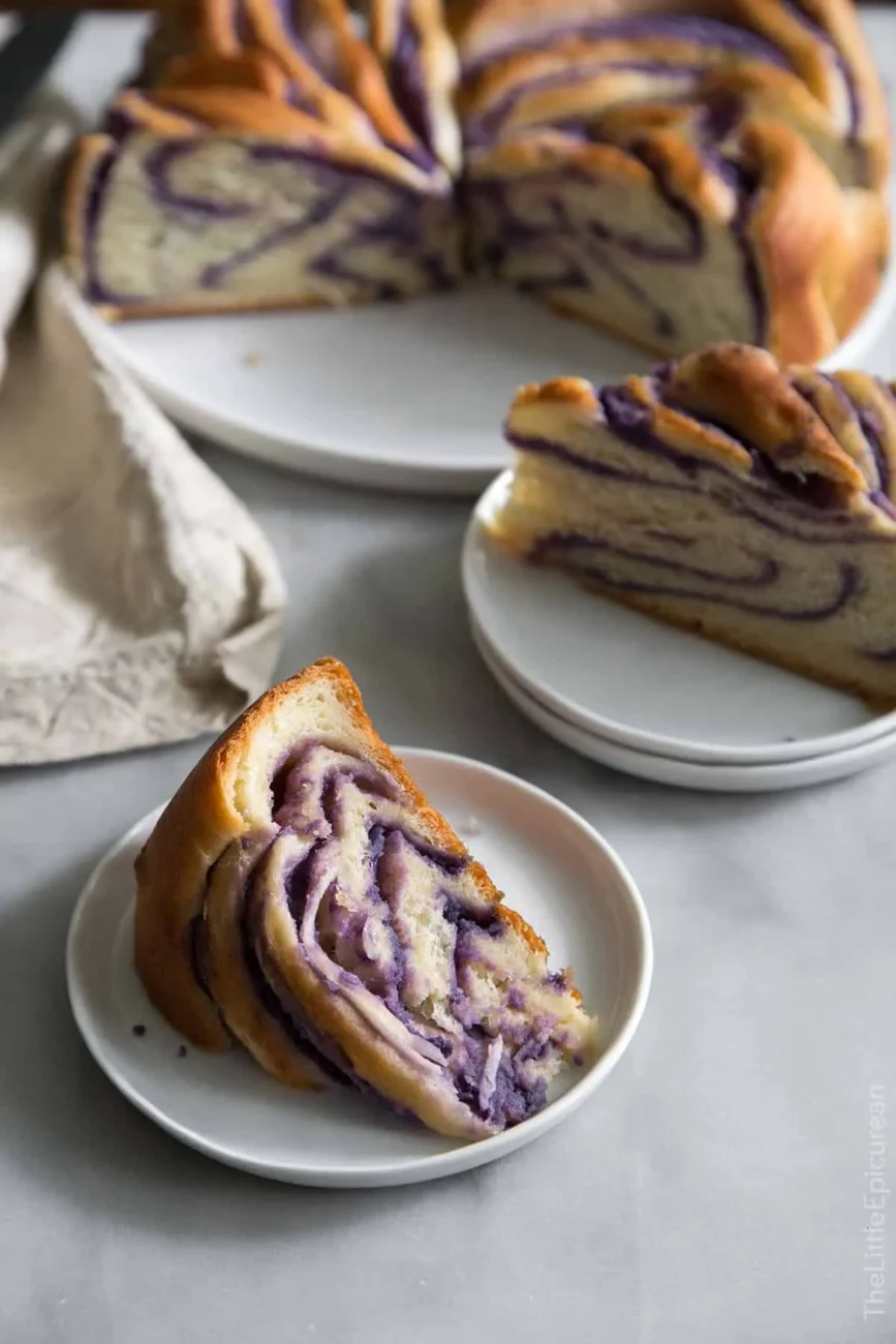 Purple Yam Two Tone Bread