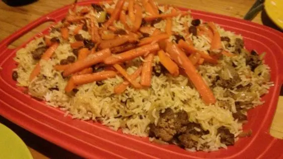 Qaubuli Palau Yellow Rice With Carrots And