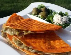 Quesadillas With Chilies And Olives