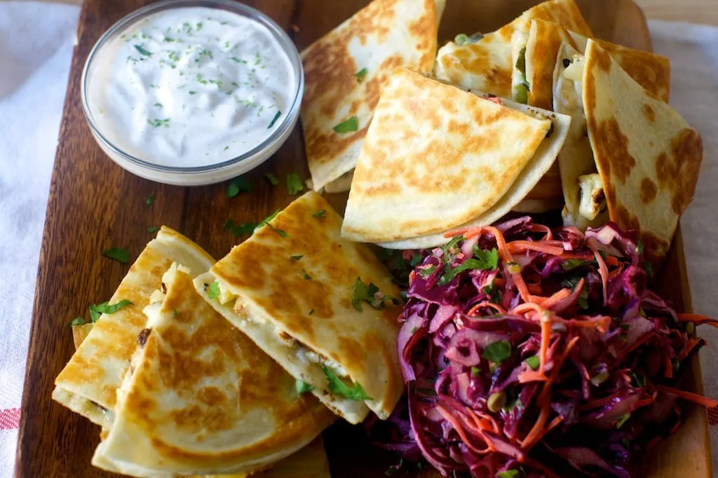 Quesadillas With Roasted Poblanos And