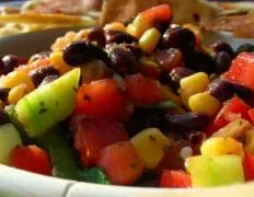 Quick And Easy Salsa With Black Beans And Corn