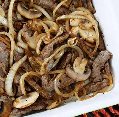 Quick Skillet Steak With Onions And Mushrooms