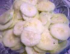 Quick Sour Cream Cucumbers