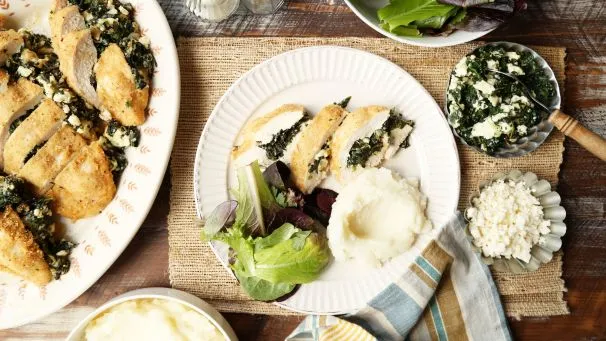 Quick Spinach and Feta Stuffed Chicken Breast Recipe