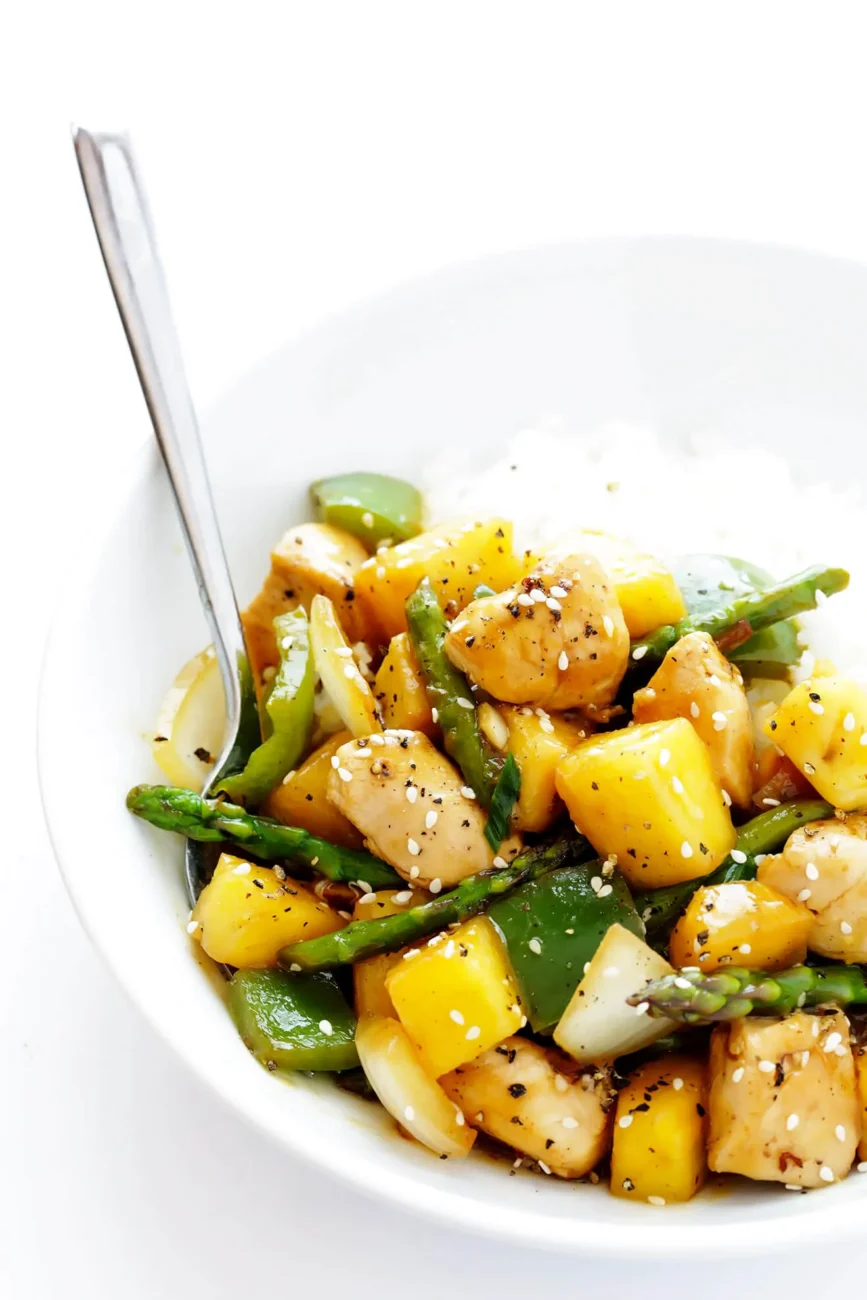 Quickest Stir Fried Pineapple Chicken