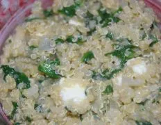 Quinoa With Spinach And Feta Cheese