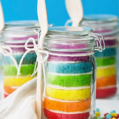 Rainbow Cupcakes Gift Mix In A Jar