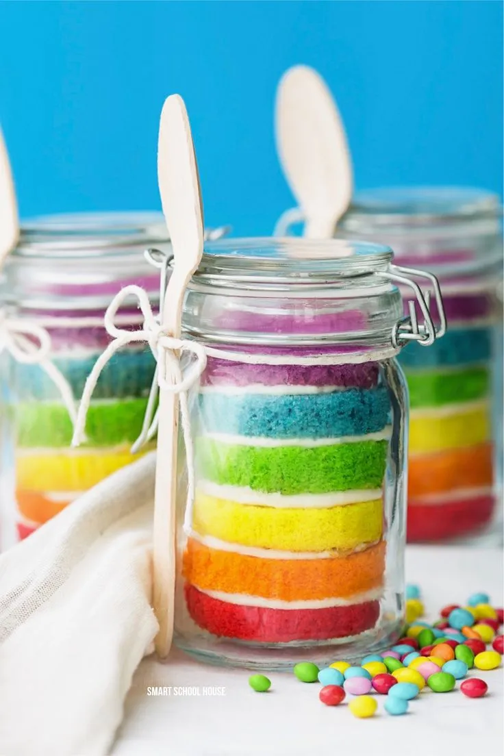 Rainbow Cupcakes Gift Mix In A Jar