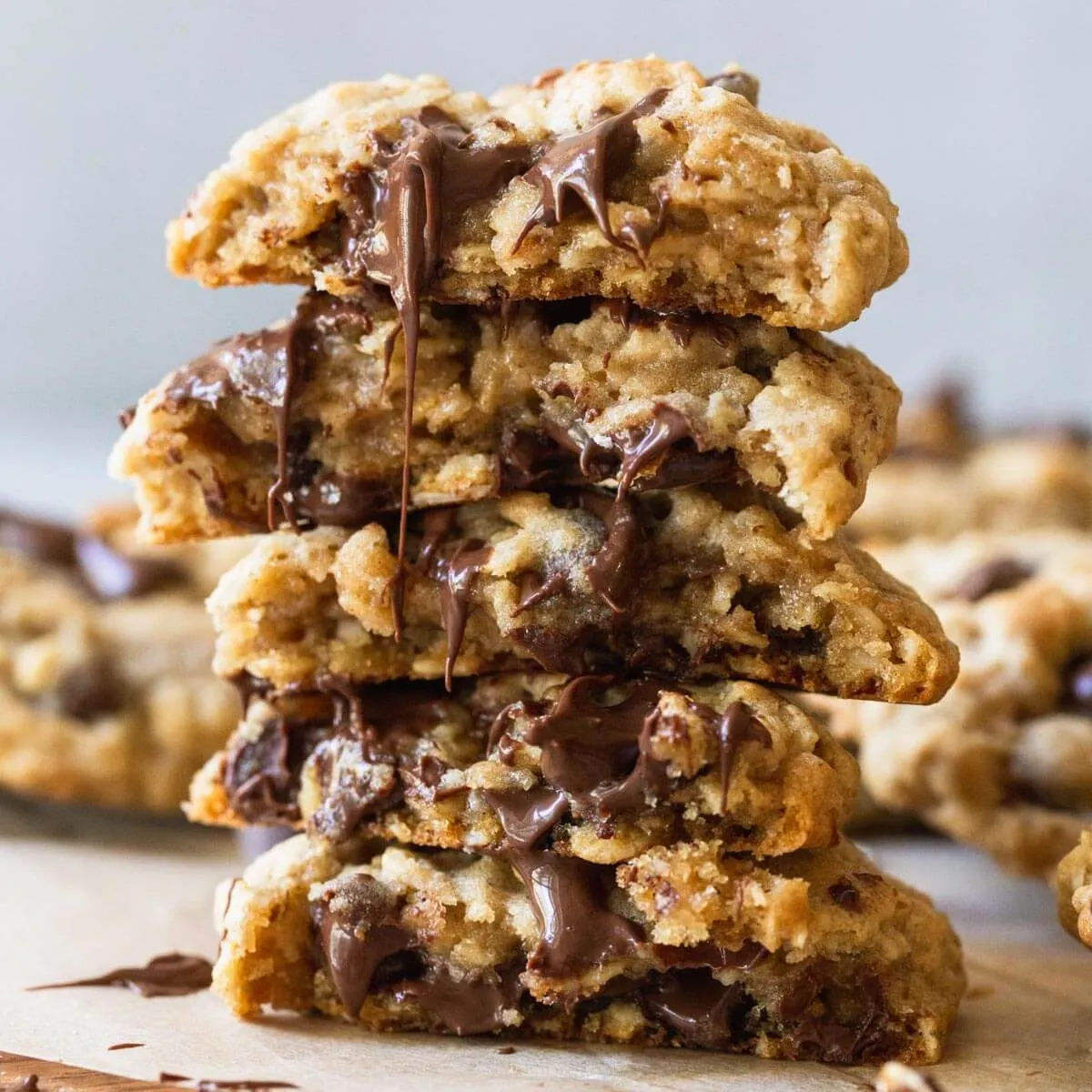 Raisin And Choc Chip Oat Biscuits / Cookies